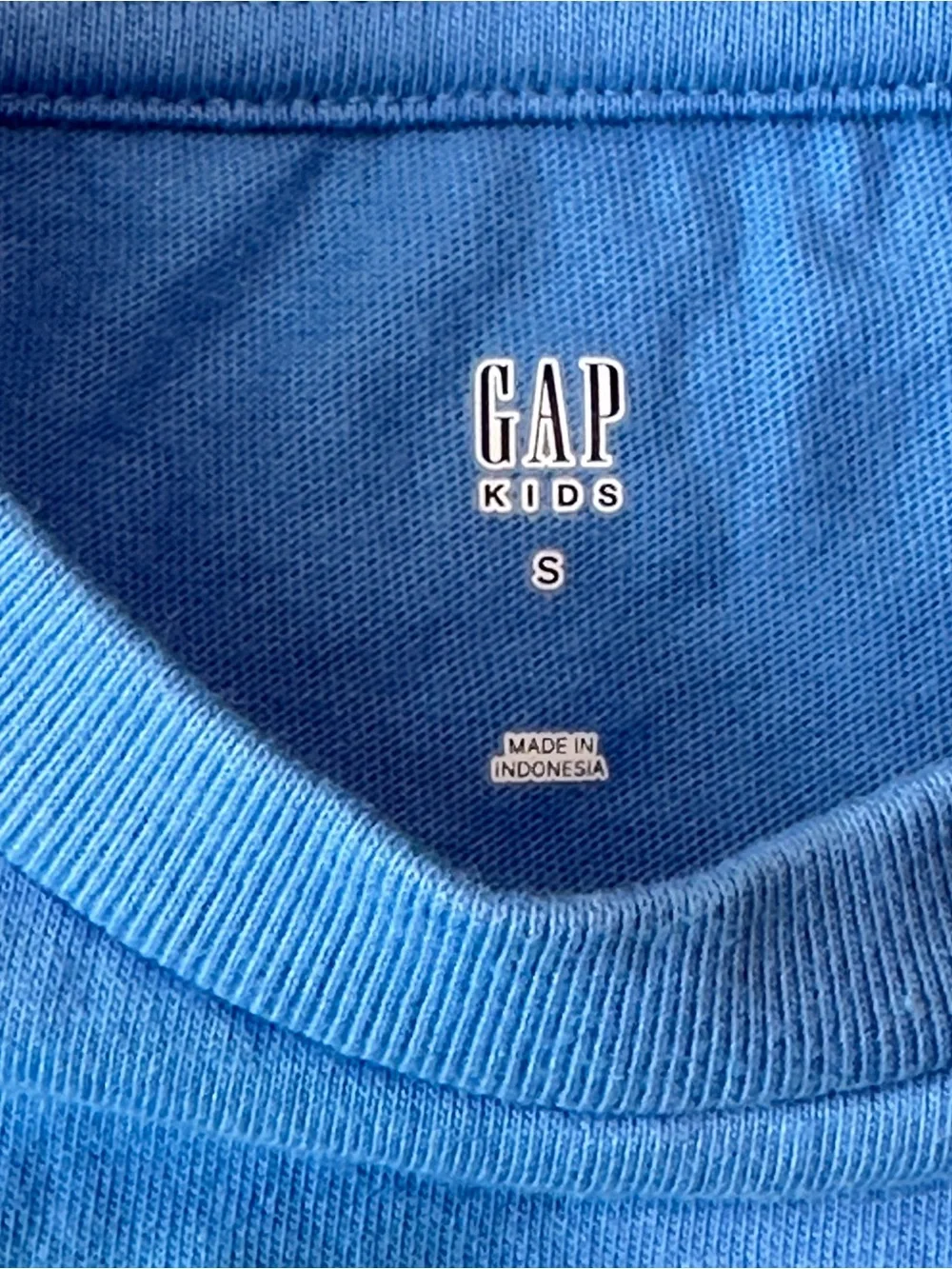 Gap Kids Embroidered Surfboard Logo T-Shirt | Size S | Blue